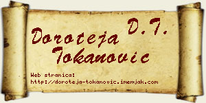 Doroteja Tokanović vizit kartica